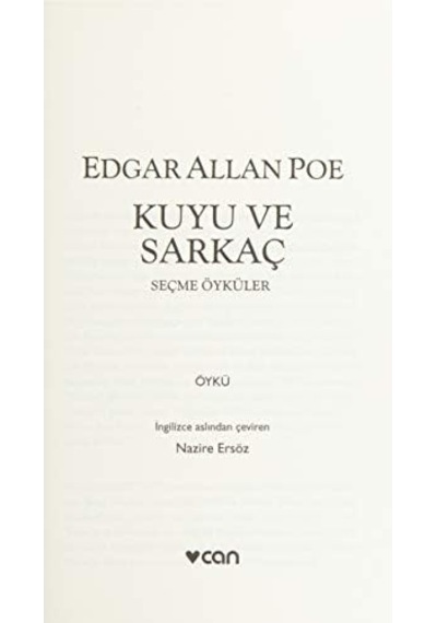 Kuyu Ve Sarkaç: Seçme Öyküler