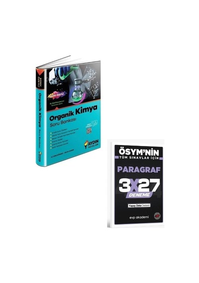 Aydın 2027 Tyt Ayt 12. Sınıf Organik Kimya Konu Özetli Soru Bankası+ Evp Akademi Paragraf