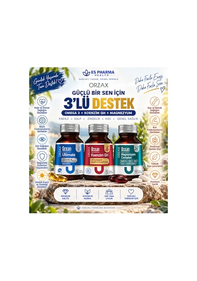Ultimate + Koenzim Qh + Magnezyum Complex 3 Lü Premium Destek Paketi