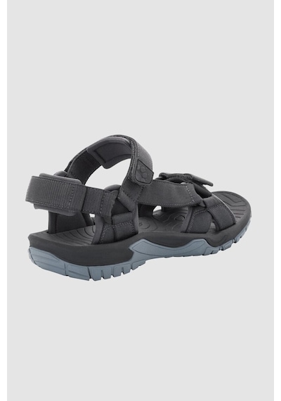 Jack Wolfskin Lakewood Ride Erkek Outdoor Sandalet Ebony Çok Renkli