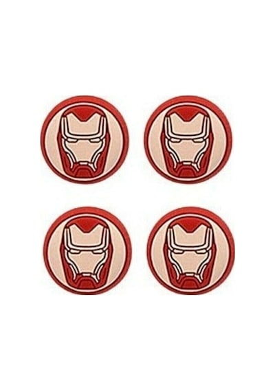 Cafele PS4 - PS5 - Xbox One X/S - Series X - Series S Analog Koruyucu Silikon Pad Iron Man 2