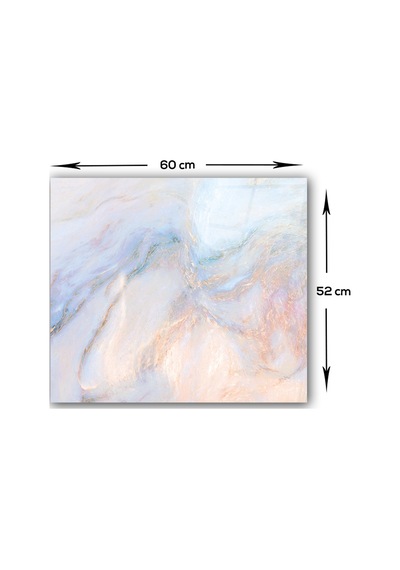 Decorita Supreme Mermer Görünümlü | Cam Ocak Arkası | 52cm x 60cm