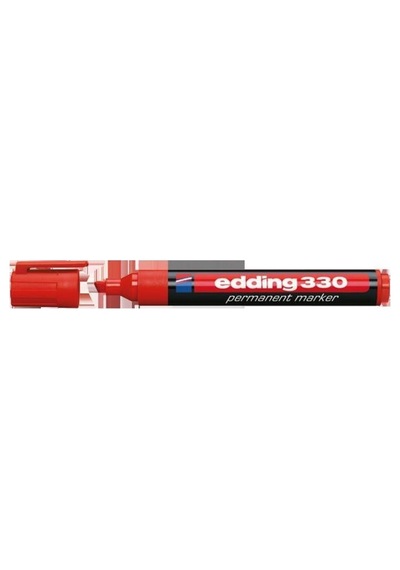 Markör Permanent 1-5 Mm E-330 Kırmızı Kesik Kırmızı