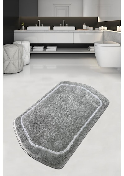 Genom Gri 70X120 Banyo Halısı