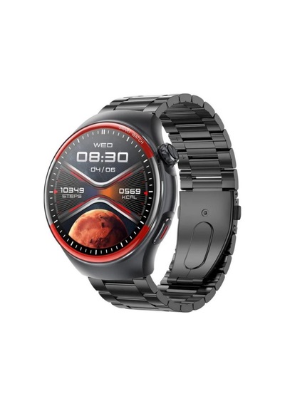 Erkek Kol Saati Amoled Ekran 3 Kordonlu Akıllı Saat Smart Watch