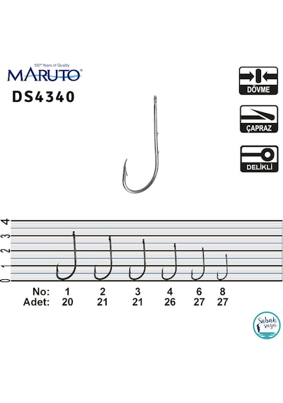 Maruto Ds4340 Nk Tırnaklı Halkalı Iğne Beyaz   3 (23 Adet)