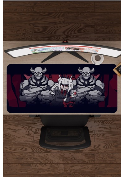 Helltaker Kaymaz Dikişli Kauçuk Oyuncu Mousepad V3 - 90x40 Xxl Gaming Mouse Pad Fare Altlığı