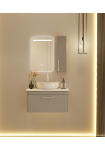 Hilton Banyo Dolabı - Monza 80 Cm - Gri Diğer Hilton Banyo Dolabı - Monza 80 Cm - Gri Diğer