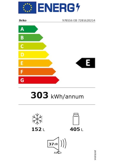 Beko 978556 EB 557 LT No-Frost Çift Kapılı Buzdolabı