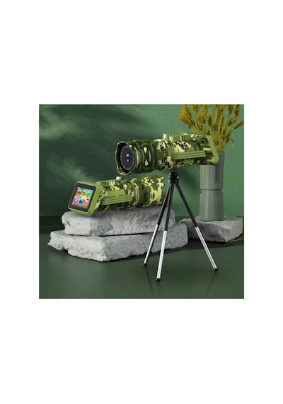 Digital Dürbün 8,0 Megapixel, 2.0 Lcd Hd Uzun Menzilli Taşınabilir 1080px720p Tripodlu Dürbün Kırmızı
