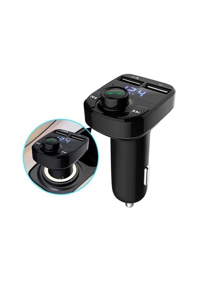 Transmitter Bt Usb Mp3 Micro Sd Kart Çakmaklık Müzik Çalar Araç Kiti X8 Siyah