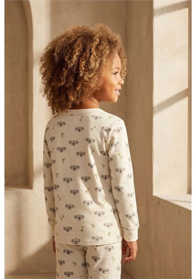 Katia&bony Çocuk Koala Desenli Pijama Takımı Ekru Lacivert
