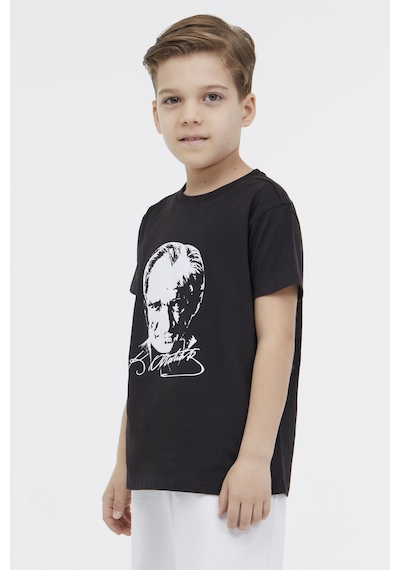 Lumberjack Ul 11ata01 4fx Siyah Unisex Çocuk Kısa Kol T-shirt 000000000101924309 Siyah