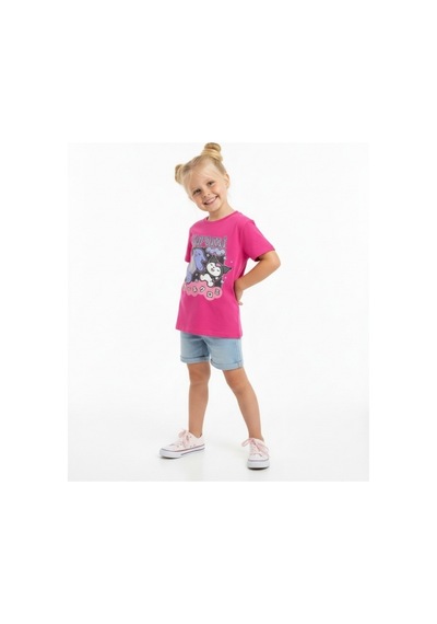 Sea Bubbles Kuromi Kız Çocuk Tişört St10394 Fusya