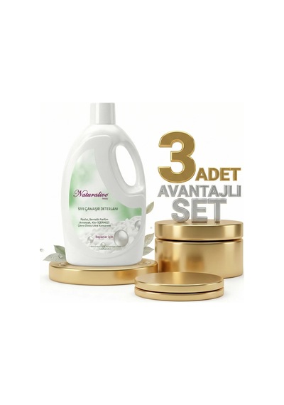 Naturalive Beyazlar Sıvı Çamaşır Deterjanı 3x2,50 Lt 2500 ML