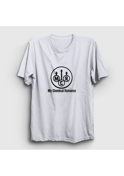 Presmono Unisex Mcr My Chemical Romance T-shirt Beyaz