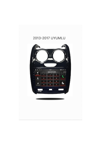 Snp Serisi Dacia Duster 2013-2017 Uyumlu 9 İnç Android Multimedya Sistemi 4-64 Gb Hafıza, Kablosuz Carplay + Geri Görüş Kamerası  9"