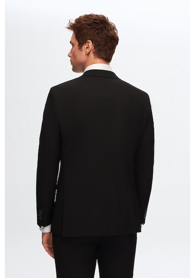 D'S Damat Slim Fit Düz Likralı Esnek Mono Yaka Çift Yırtmaçlı Astarlı Takim Elbise Siyah D'S Damat Slim Fit Düz Likralı Esnek Mono Yaka Çift Yırtmaçlı Astarlı Takim Elbise Siyah