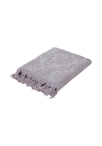 Lila Otantik Saçaklı Banyo Havlusu 90x150 Cm - Yüksek Kalite Ve Şıklık Lila