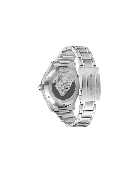 Montblanc 1858 Iced Sea Automatic Date 130793 Altın - Mavi