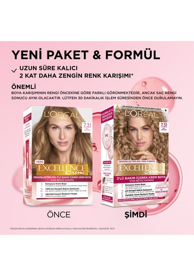 L Oréal Paris Excellence Creme 7.31 Bal Köpüğü Saç Boyası