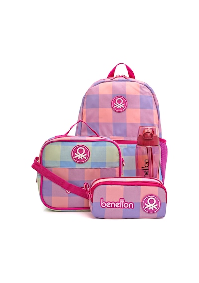 United Colors Of Benetton Okul Çanta Seti 12977818218 Mor - Pembe