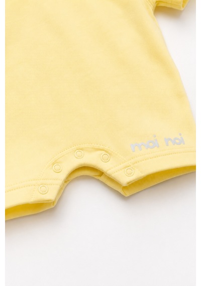 Babyhola Unisex Pamuk Kapşonlu Bebek Tulum 10531 Sarı