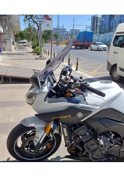 2011-16 Yamaha Fazer8 Uzun Ön Cam Zeus Açık Füme 61cm 4mm Fazer 8