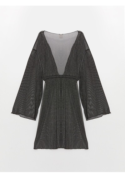 Lcw Dream Siyah Şal Yaka Kadın Kimono