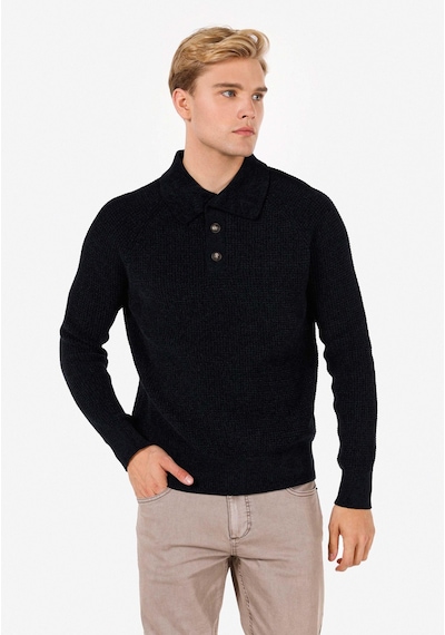 Colin's Colins Regular Fit Polo Yaka Erkek Lacivert Kazak Cl1070028 Q1.v2 Nav Lacivert