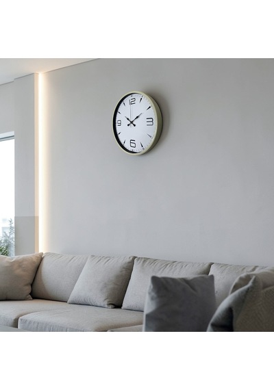 Natural Krem 36 Cm Duvar Saati Çok Renkli