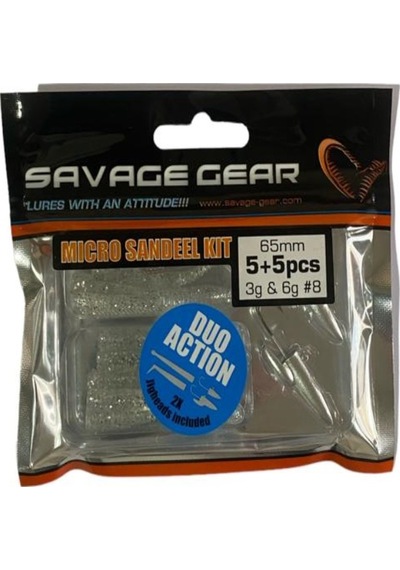 Savage Gear Lrf Micro Sandeel Kit 12 Adet 1+1/5+5 Silikon Suni Yem