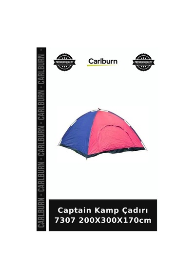 Premium Captain Kamp Çadırı 7307 200x300x170cm Gezgin Gezi Mavi Standart