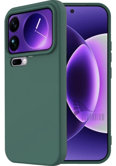 Xiaomi 17 Pro Max Uyumlu Silikon Kılıf - Pastel Renk Tonu Kamera Korumalı Esnek Kapak - Yeşil Yeşil