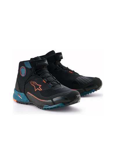Alpinestars Cr-x Drystar Korumalı Motosiklet Botu Siyah Mavi Oranj