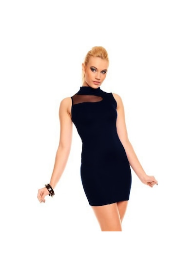 Kolsuz Mini Elbise - Vbah-866024 Çok Renkli