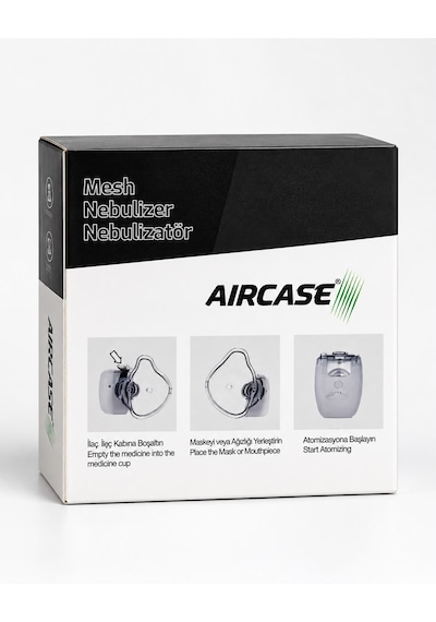 Aırcase Ac 106 Mesh Nebulizatör Taşınabilir Şarjlı Sessiz Çalışan Buhar Makinesi Tek Tuşla Kullanım
