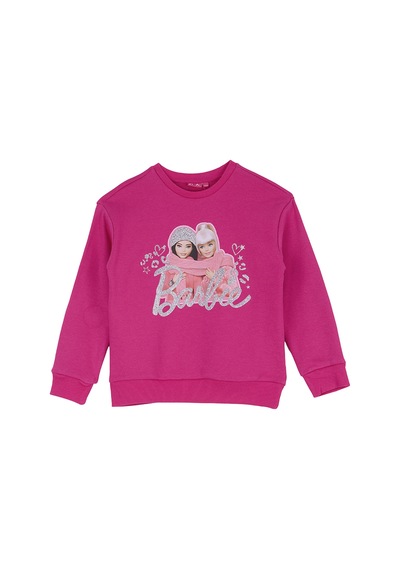 Barbie Fuşya Kız Çocuk Baskılı Sweatshirt Brb6wg-swt6693
