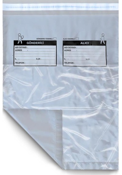 Cepli Gri Poşeti 24X30+5 Cm - 100 Adet