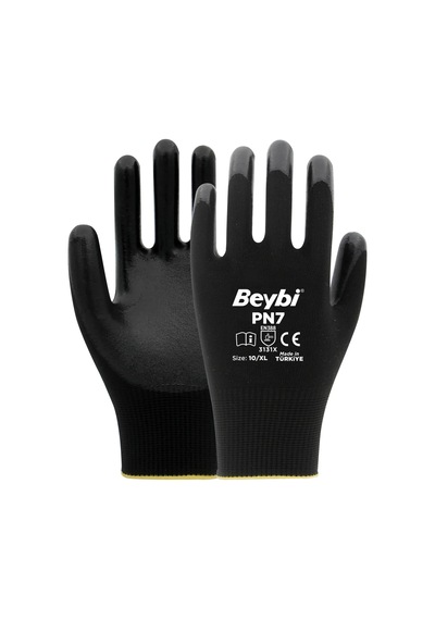 Beybi Pu Touch Poliüretan Kaplı Polyester Örme Eldiven