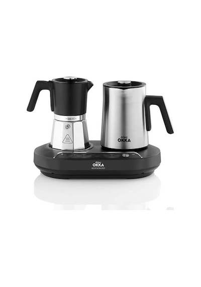 Arzum OK0027 Okka Rich Moka Pot Karıştırıcılı Metal İtalyan ve Türk Kahve Makinesi