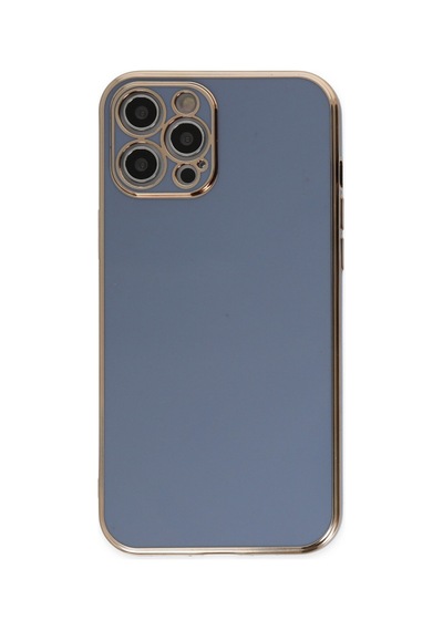Apple iPhone  Uyumlu - 12 Pro Kılıf Volet Silikon - Mavi
