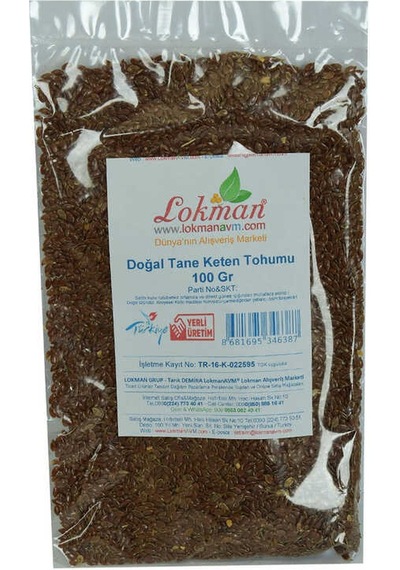 Keten U Tane Doğal 100 Gr Paket