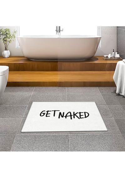Evaşk Banyo Paspası İpeksi Kadifemsi Halı Yüzey Kaymaz Taban 40x60 BM02540B Beyaz