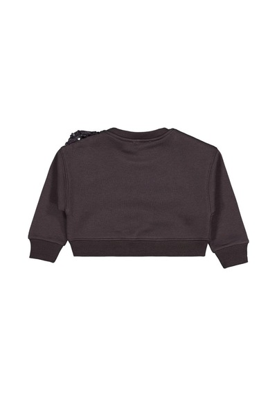 Civil Girls Pullu Fiyonklu 2-5 Yaş Sweatshirt - Gri Antrasit
