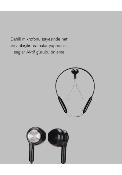 Mey İthalat Aktif Gürültü Önlemeli Bluetooth Kulaklık Dokunmatik Kontrol, Dahili Mikrofon, Yüksek Ses Kalitesi