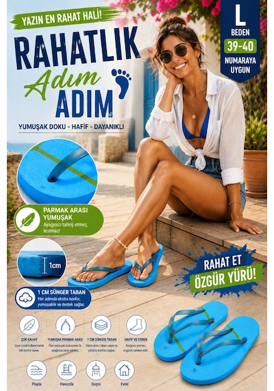 Pazarız Basic Parmak Arası Terlik Unisex Kadın Erkek Çocuk Eva Plaj Terliği Flip Flop Yazlık Deniz Havuz Günlük Kullanım Rahat Yumuşak Taban Acıtmaz Hafif Kaymaz Terlik Mavi Pazarız Basic Parmak Arası Terlik Unisex Kadın Erkek Çocuk Eva Plaj Terliği Flip Flop Yazlık Deniz Havuz Günlük Kullanım Rahat Yumuşak Taban Acıtmaz Hafif Kaymaz Terlik Mavi