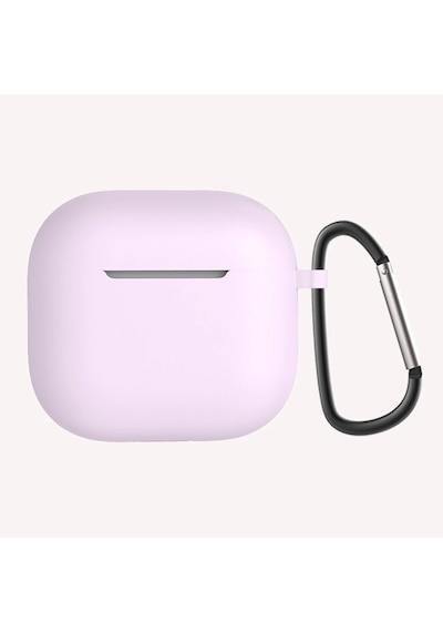 Apple Uyumlu AirPods 4 Zore Standart Silikon Kılıf Lila