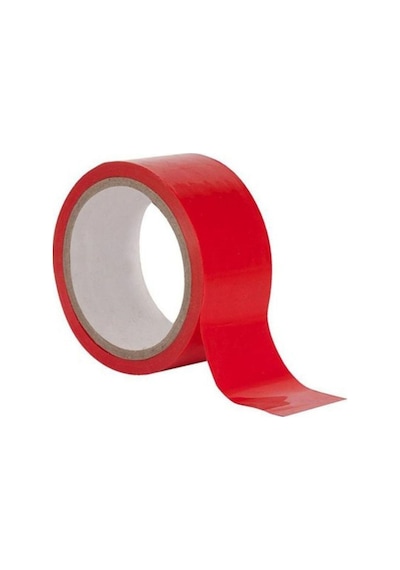 Renkli Kırmızı Koli Bandı 45x100 Metre 6 Adet 1 Paket 1