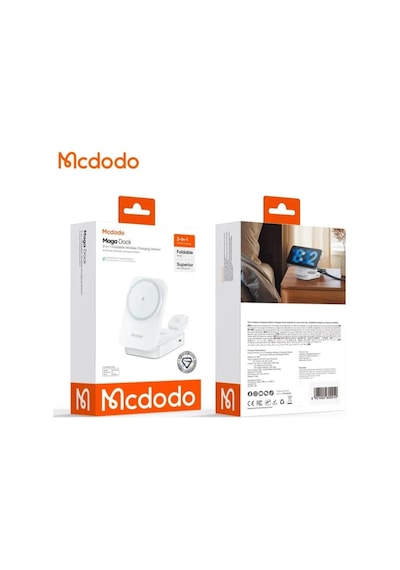 Mcdodo Ch-5090 15w 3'ü 1 Arada Katlanabilir Kablosuz Şarj Standı
